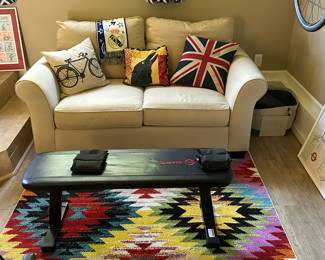 cream sofa