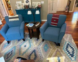 Blue chairs