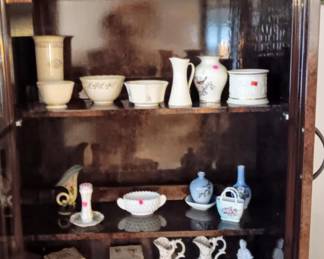 Lenox, Hummel, milk glass, crystal