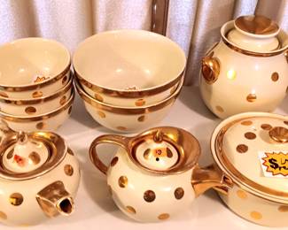 Gold Polka dot hall