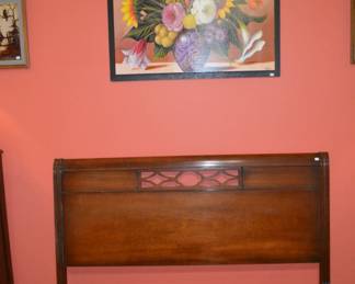 Antique full headboard and foot board