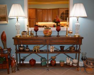 Decor  - Wood and iron sofa table
