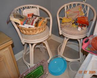 Vintage Ratan Bar Stools