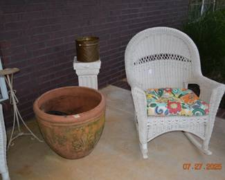 PVC Wicker Furniture - Clay pots