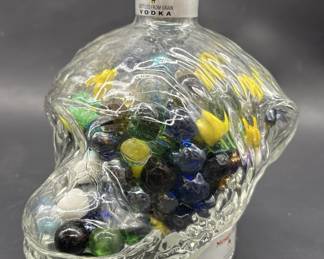 Glass Monkey Head Vodka Bottlle w/ Stopper