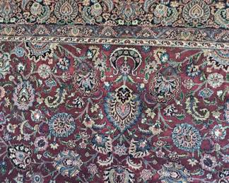 Hand-Knotted Wool Oriental Rug is 106in x 146in