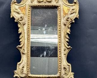 Vintage Italian Baroque Gilt Gold Mirror
