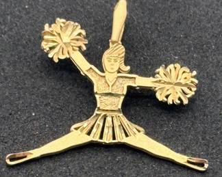 14k Gold Cheerleader, TW 1.2g