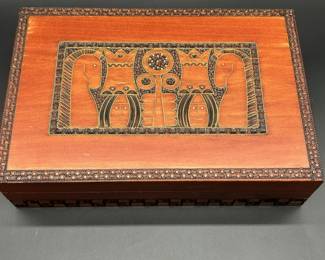 Tatar Mountain, Polish Folk Art Linden Wood Box