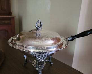 Silver Plated Chafing Dish by International Silver Company.