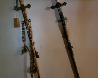 Masonic Ceremonial Swords. Circa 1940s. York Mason's.