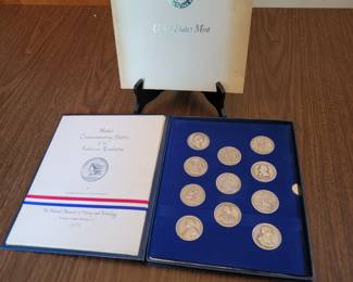 Complete Collection of America's First Metals. US Mint struck pewter coins. Circa 1970s.