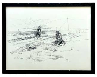 1899 C.M. Russell Lithograph
