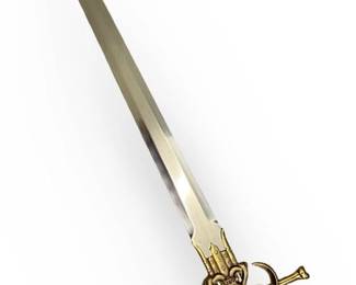 TMP Medieval Style Large Brass and Steel Longsword