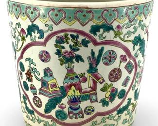 Antique Chinese Famille Verte Planter