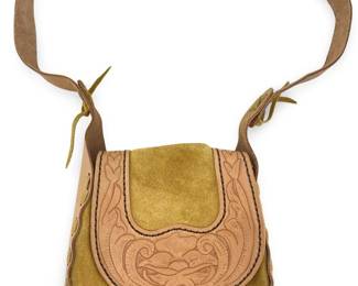 Western Embossed Leather Satchel