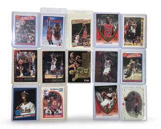(14) Assorted Michael Jordan Basketball Trading