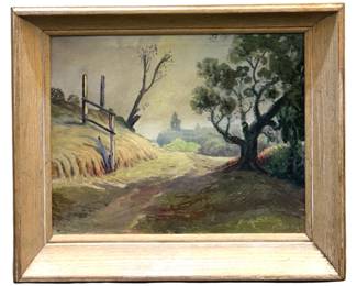 Original Signed Beautiful Landscape Oil on Canvas