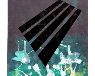 Signed Paul Reed Abstract Acrylic on Canvas