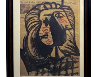 Vintage Pablo Picasso Fine Canvas Print