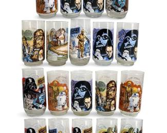 19pc 1980 Burger King Star Wars Glasses
