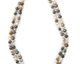 Alluring Multi Color Freshwater Pearl Necklace