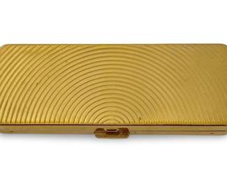 Vintage Volupte ‘Quint' Brass Compact