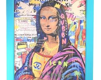 The Mona Lisa Icon Queen Graffiti Art Serigraph