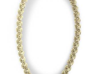 Sterling Silver Italy Double Spiral Rope Chain