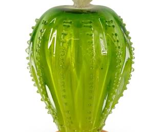 Art Glass Cactus Sculpture