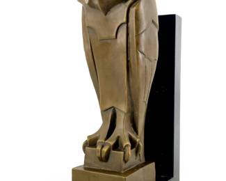 Signed Salvador Dali Bronze Owl Sculpture