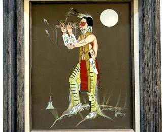 Signed T. Armstrong “Gopher" Gouache Painting