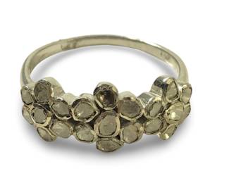 Beautiful 14KT White Gold Diamond Ring