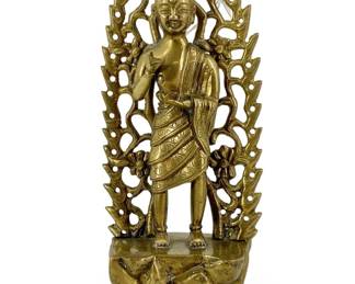 Brass Tibetan Buddhist Sculpture