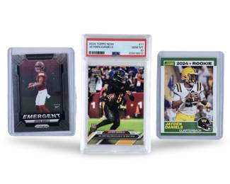 (3) Jayden Daniels Rookie Cards Topps Now PSA 10