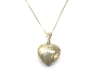 Sterling Silver Open Heart Pendant Necklace