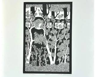 Signed Elaine B. Rothwell “Minnetonka" Etching