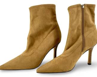 9M Marc Fischer Beige Heeled Ankle Boots