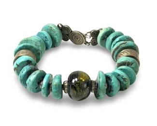 Sterling Silver Graduated Chunky Turquoise