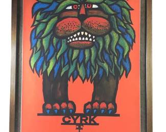 Cyrk Poland Lion Circus Poster