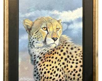 Signed June Payne Hart Canvas Panel Print