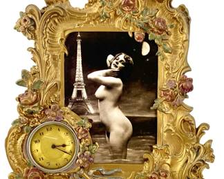 Vintage Ornate Framed B&W Photograph
