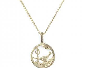 Sterling Silver Roadrunner Pendant Necklace