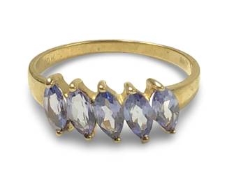 10KT Yellow Gold 1.25ct Tanzanite Ring