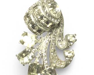Rare Eisenberg Original Rhinestone Spray Clip