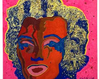 Signed Jay Michael Schwartz Mixed Media on Canvas