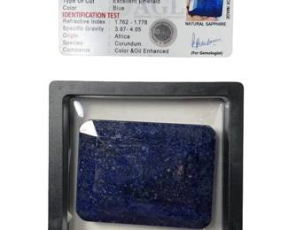 545 CT Excellent Emerald Cut Loose Sapphire