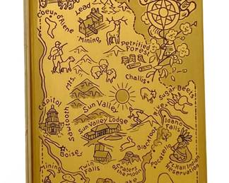 Brass Idaho Map Compact