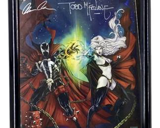 Signed Todd McFarlane SPAWN ‘Lady Death' Poster