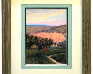 Signed Dustin Lyon Yellowstone Serigraph